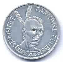 frog  mardi gras coin