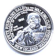 frog  mardi gras coin